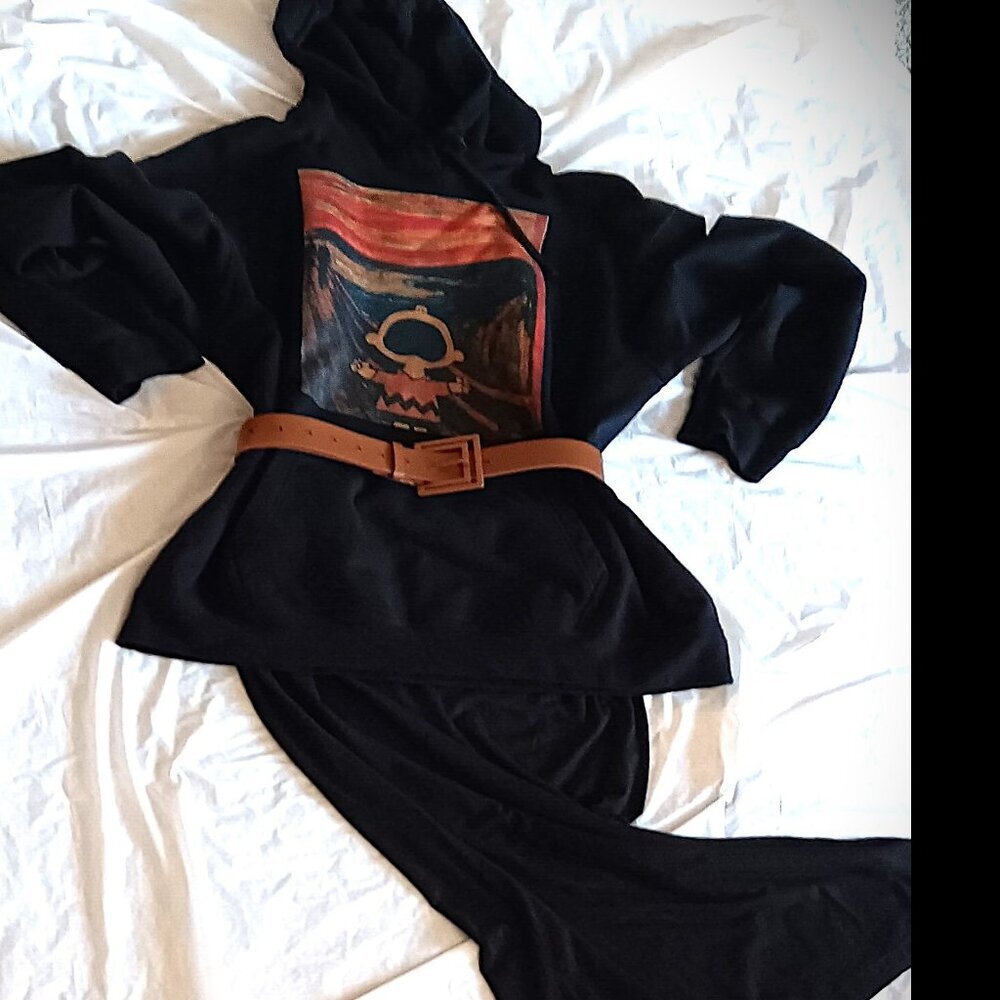 Charlie Brown Hoodie Sweat -- The Scream--  Coordinated w/ Lauren Maxi Skirt